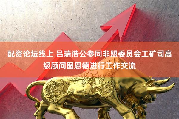 配资论坛线上 吕瑞浩公参同非盟委员会工矿司高级顾问图恩德进行工作交流